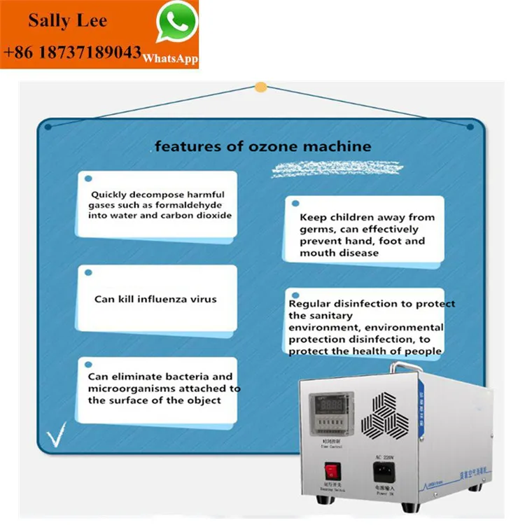 

Ozone air sterilizer room backer hospital factory ozone machine with digital timer for anti-virus