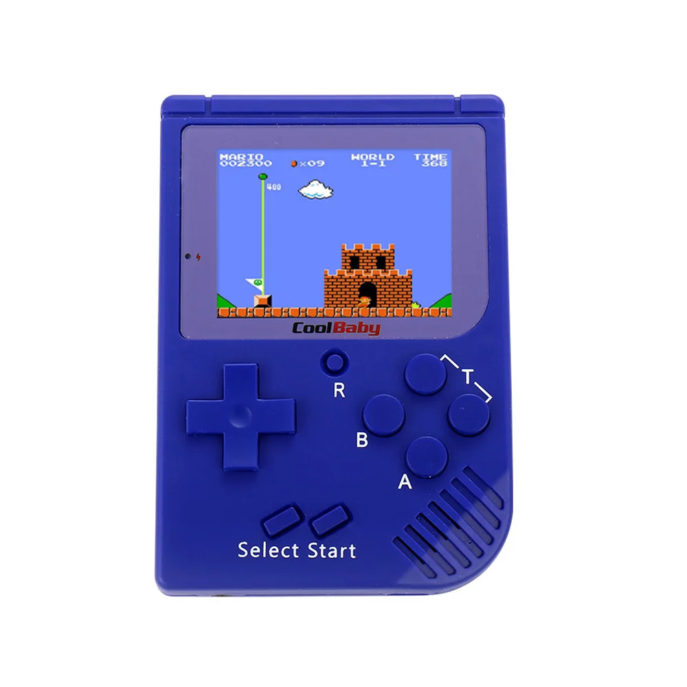 Blue Мини CoolBaby портативная игровая консоль встроенный 129 Классический игровой консоли подарок для детей 8-Bit портативные игровые консоли - Цвет: Blue