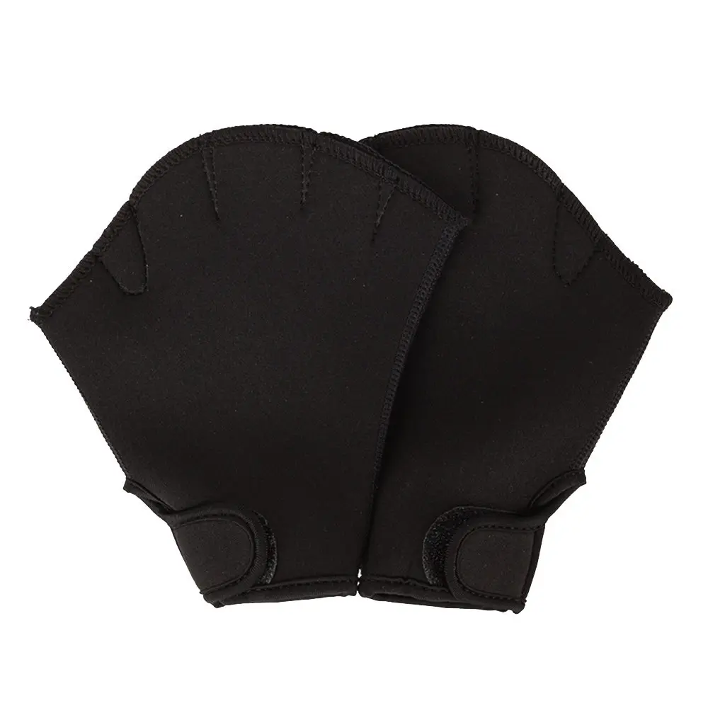

1 Pair Swimming Gloves Aquatic Fitness Water Resistance Aqua Fit Paddle Training Fingerless Gloves Sports Paddle Trainer