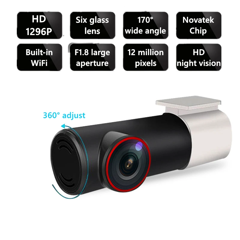 Ocare 170 градусов Автомобильный видеорегистратор HD 1080p WIFI камера навигатор DVR