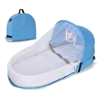 Портативная уличная детская кровать для путешествий с москитной сеткой Складная дышащая корзина для сна для младенцев