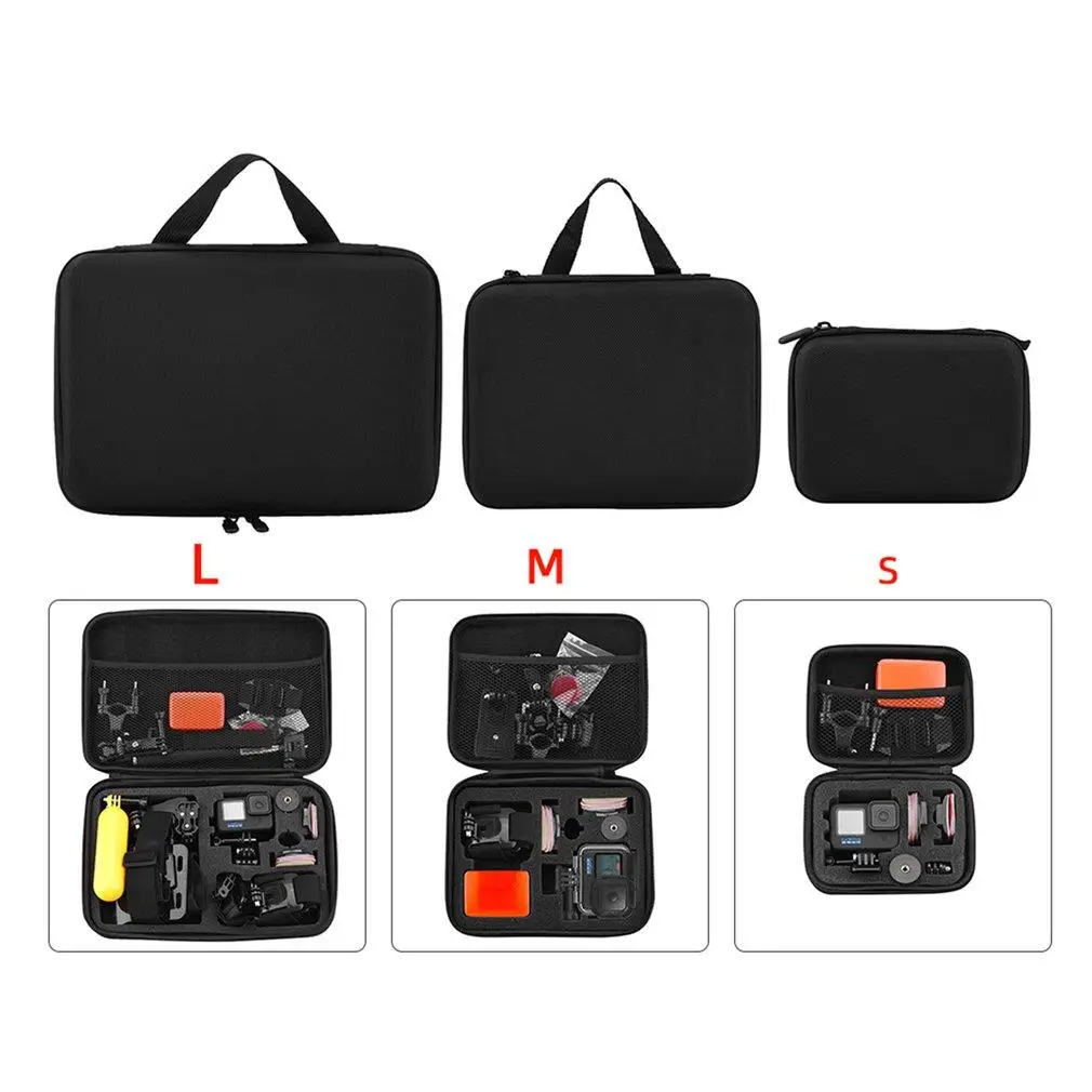 

Original For GoPro Hero 10 9/8/7/6/5/4/3 session max 360 Camera Storage Box Bag Suitable Soft Bag