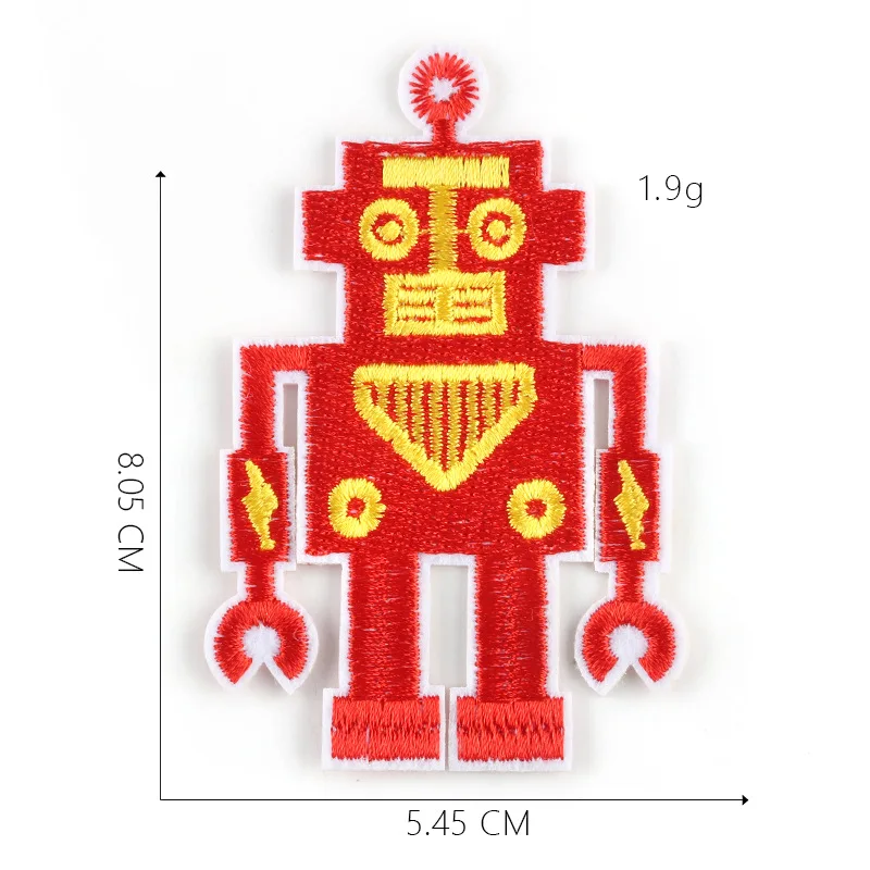 

9 kinds Cartoon robot Series For Clothes Iron on Embroidered Patches For Hat Jeans Sticker Sew-on Ironing Patch Applique Badge
