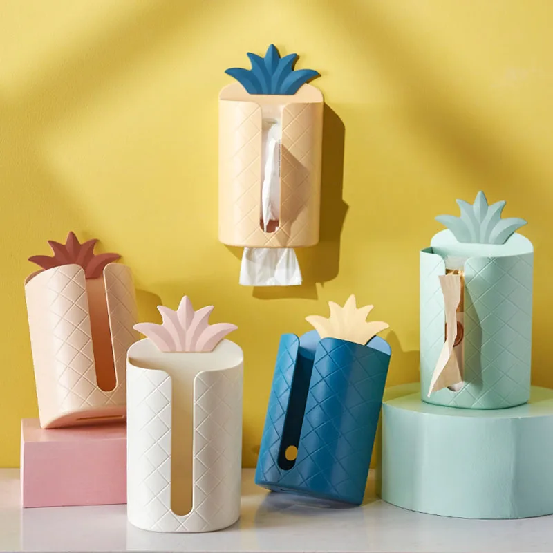 

Коробка-органайзер для бумаги в виде ананаса, домашний декор, держатель для туалетной бумаги, контейнеры для хранения кухонных аксессуаров,...