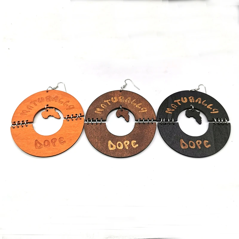 Free Shipping! Newest African Naturally Drop Wood Earrings | Украшения и аксессуары