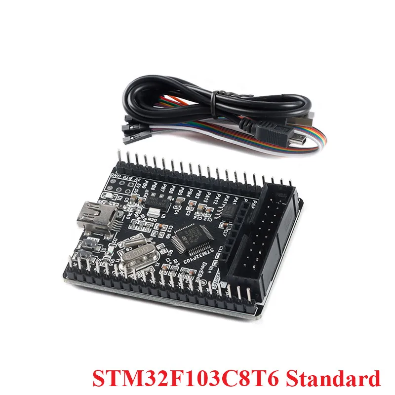 Системная плата STM32F103C8T6 STM32 ARM CH32F103C8T6 обучающая с разъемом Type-C Micro USB
