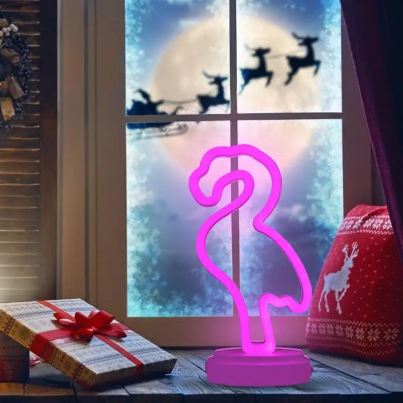 3 батарейки АА Мощный светодиодный ночник в форме розовой птицы полые