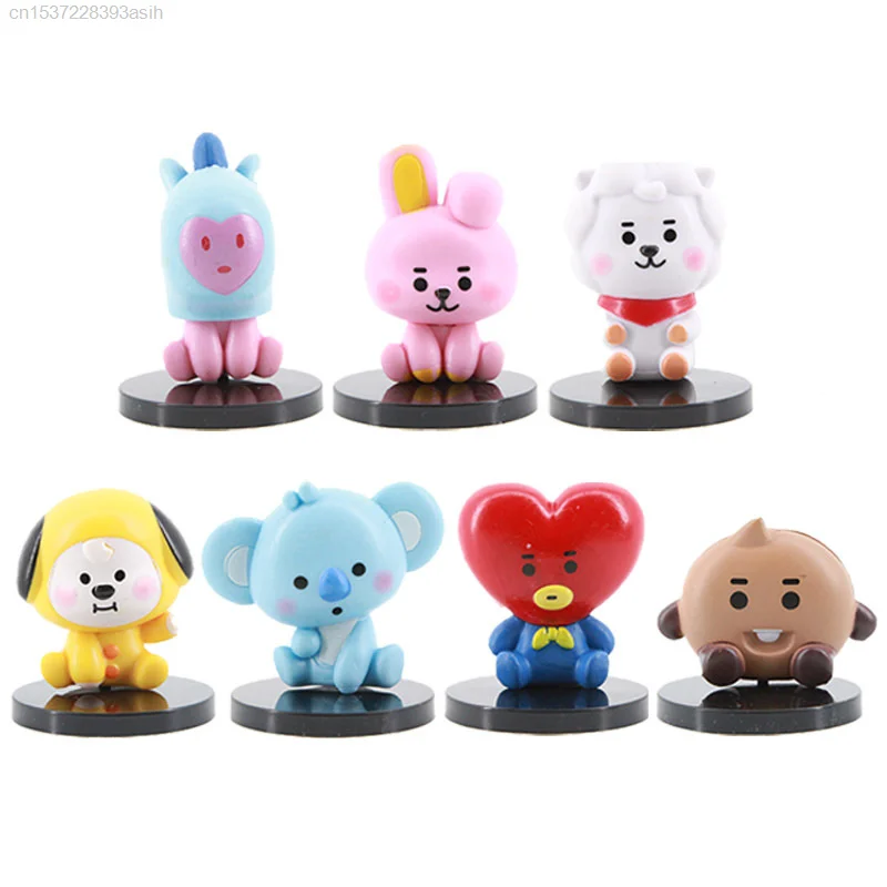 Экшн-фигурки Bangtan Boys 7 шт./компл. Kpop модели игрушек звезда искусственная игрушка