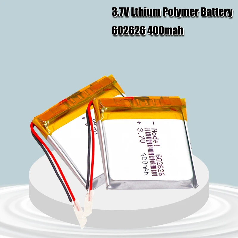 400mAh 3 7 V 602626 полимерный литий ионный Перезаряжаемые Батарея для Светодиодный
