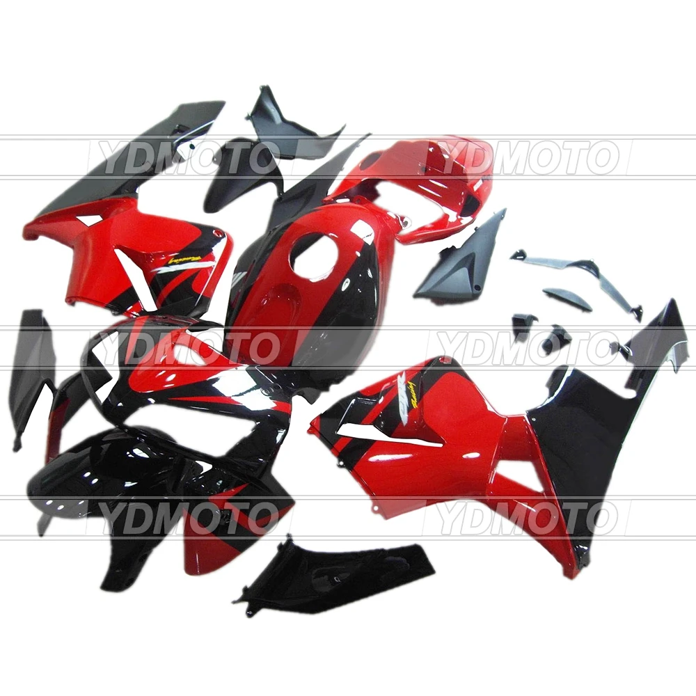 

100% Fitment ABS Fairings Bodywork Injection Mold Fairing Kit For Honda CBR 600RR 2005 2006 CBR600RR 05 06 Red and Black