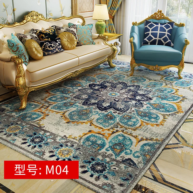 M04 Персидский марокканский ковер для гостиной, американский стиль, ковер для спальни, ретро этнический диван, ковер для журнального столика, коврик для кабинета, домашний декор - Цвет: M04