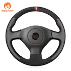 MEWANT черные замшевые красные синие полосатые Чехлы рулевого колеса автомобиля для Subaru Impreza WRX STI 2005 2006-2007