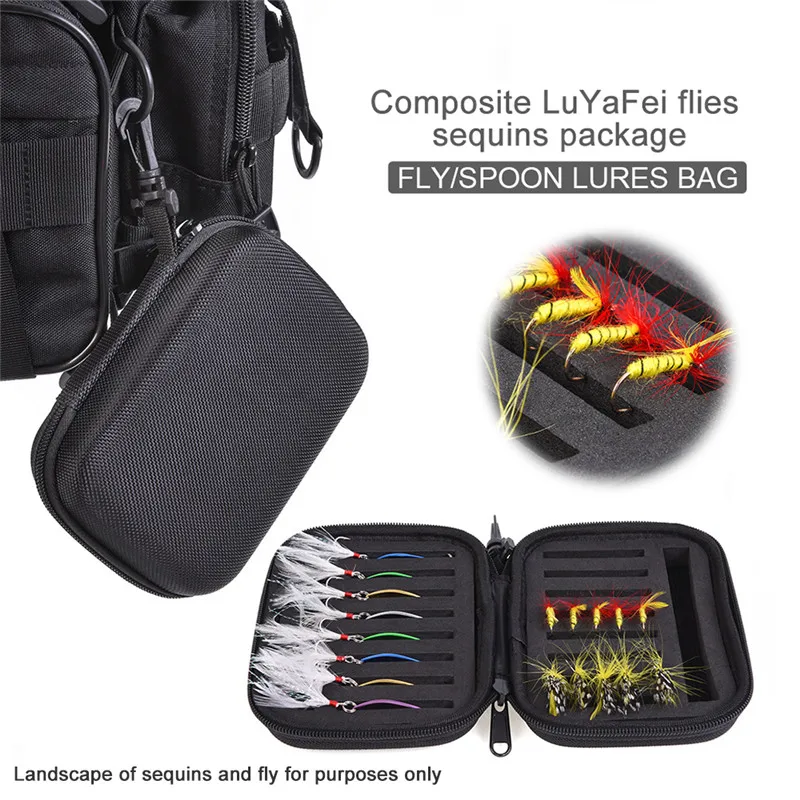 Fishing Lure Box Outdoor Multi-Purpose Spoon Sequins Bag Spinner Baits Hooks Accessory Storage Bags Tackle Pesca | Спорт и