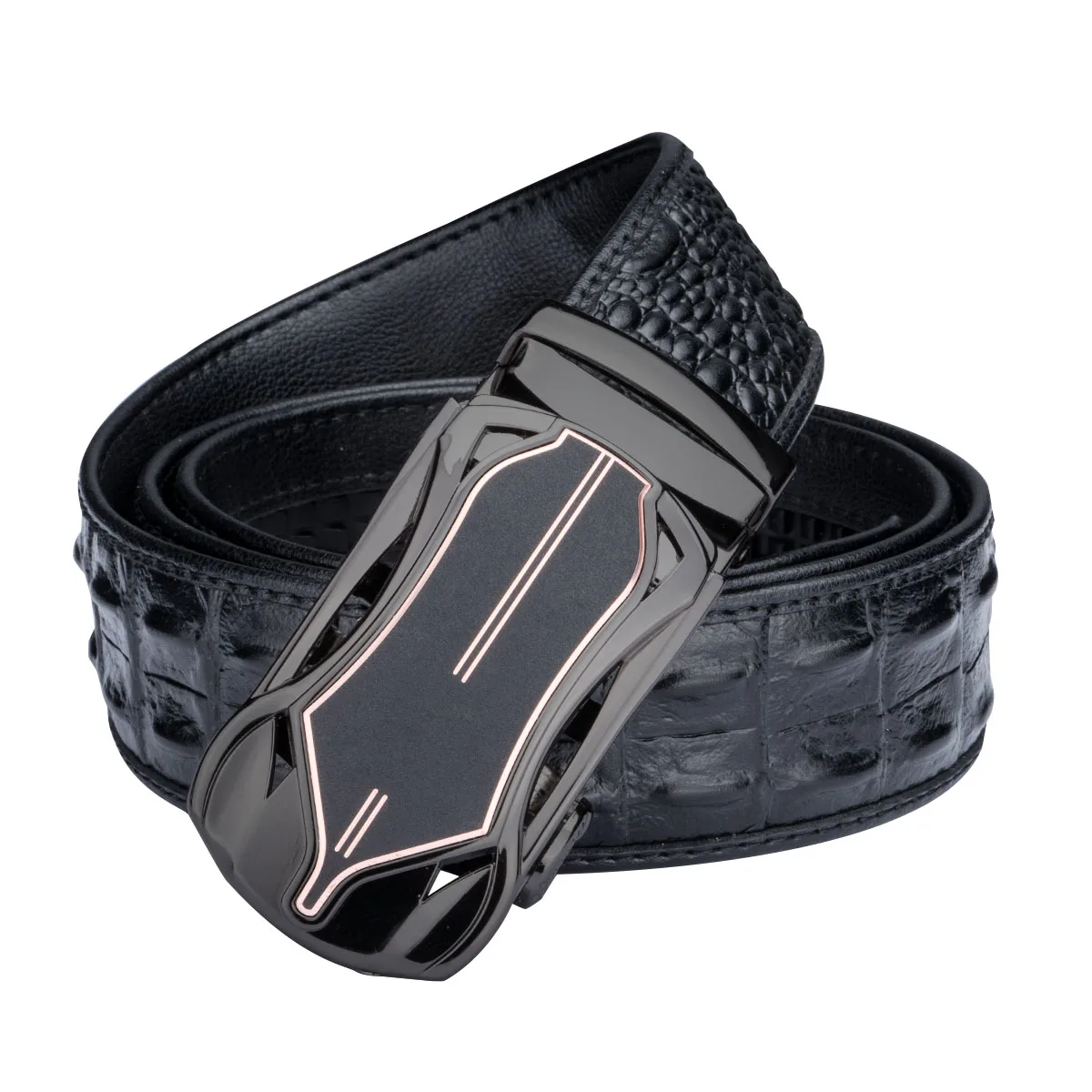 Мужской ремень из натуральной кожи с автоматической пряжкой 3 5 см|Мужские ремни| |