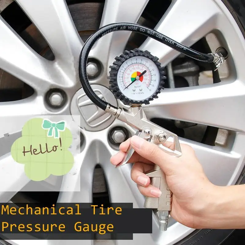 Автомобильный Высокоточный пистолет для давления в шинах манометр надувания