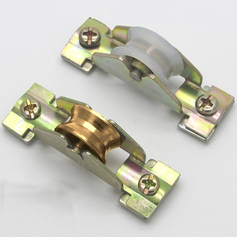 Раздвижная дверь пластиковый стальной оконный шкив стекло алюминиевый сплав