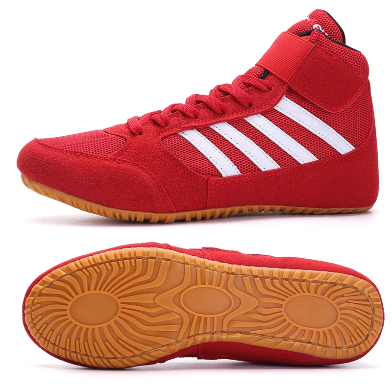 Новые тренировочные туфли для Реслинга Для мужчин женщин Детский Светильник