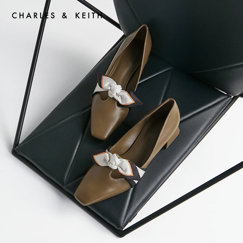 CHARLES＆KEITH Новинка на Осень 2020 CK1 60580184Женские туфли среднем каблуке с квадратным