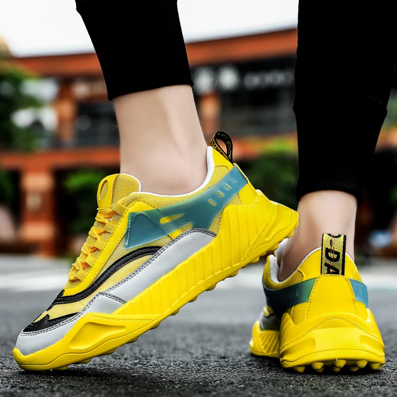 Трендовые мужские кроссовки уличная спортивная обувь для гольфа сетчатая