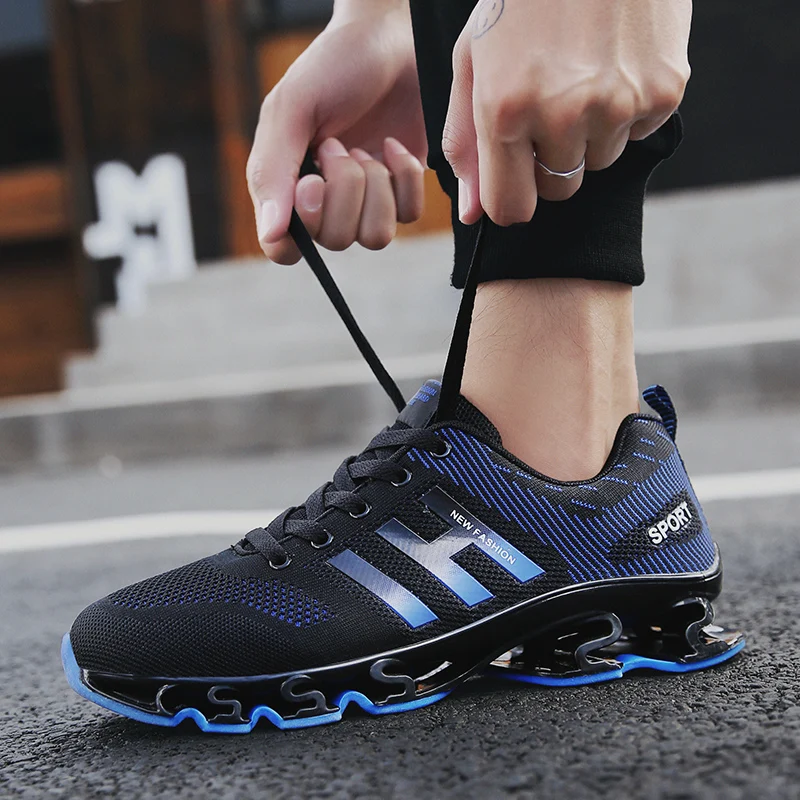 

Plus Size 47 Male Blade Running Shoes Men Mesh Breathable Sneakers Shoes Shockproof Sports Footwears Jogging Shoes Man Hot Sale