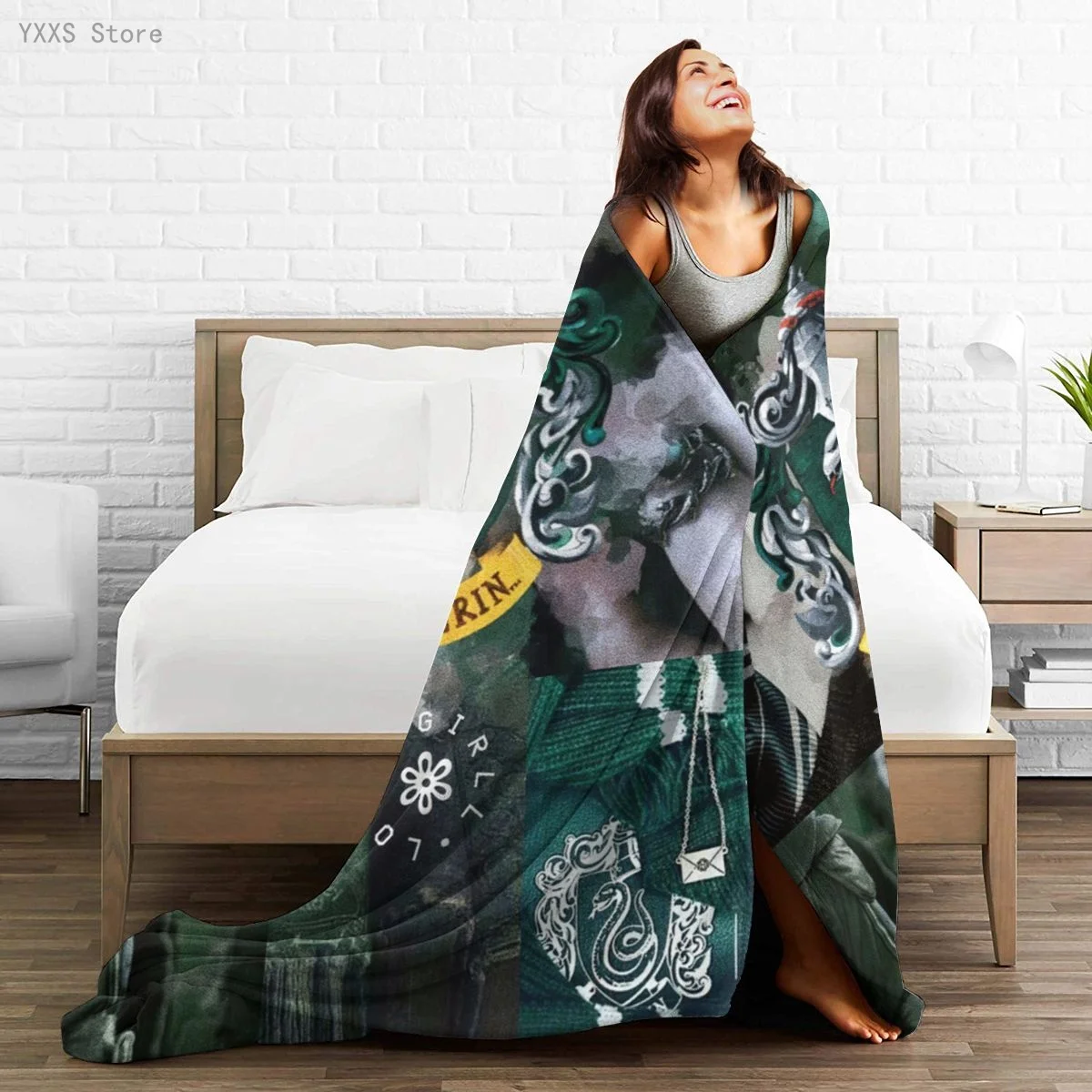 

Harry-potters 3D Cartoon Sherpa Blanket Warm Super Soft Flannel Office Nap Bedspread Sofa Bedding Plush Quilt Plaids 291775082