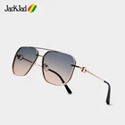 Очки-авиаторы JackJad J1286 для мужчин и женщин, Модные Винтажные Солнцезащитные многоугольные, в металлической оправе, брендовые дизайнерские очки-авиаторы, 2020