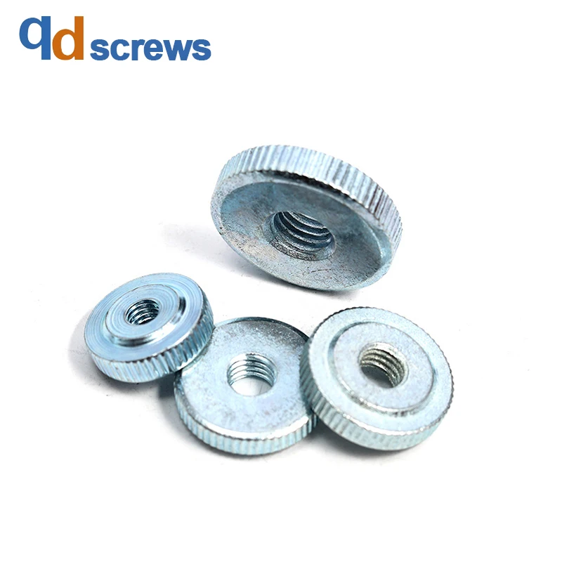 M3M4M5 оцинкованная рифленая высокоголовая Однослойная ручная витая гайка DIN