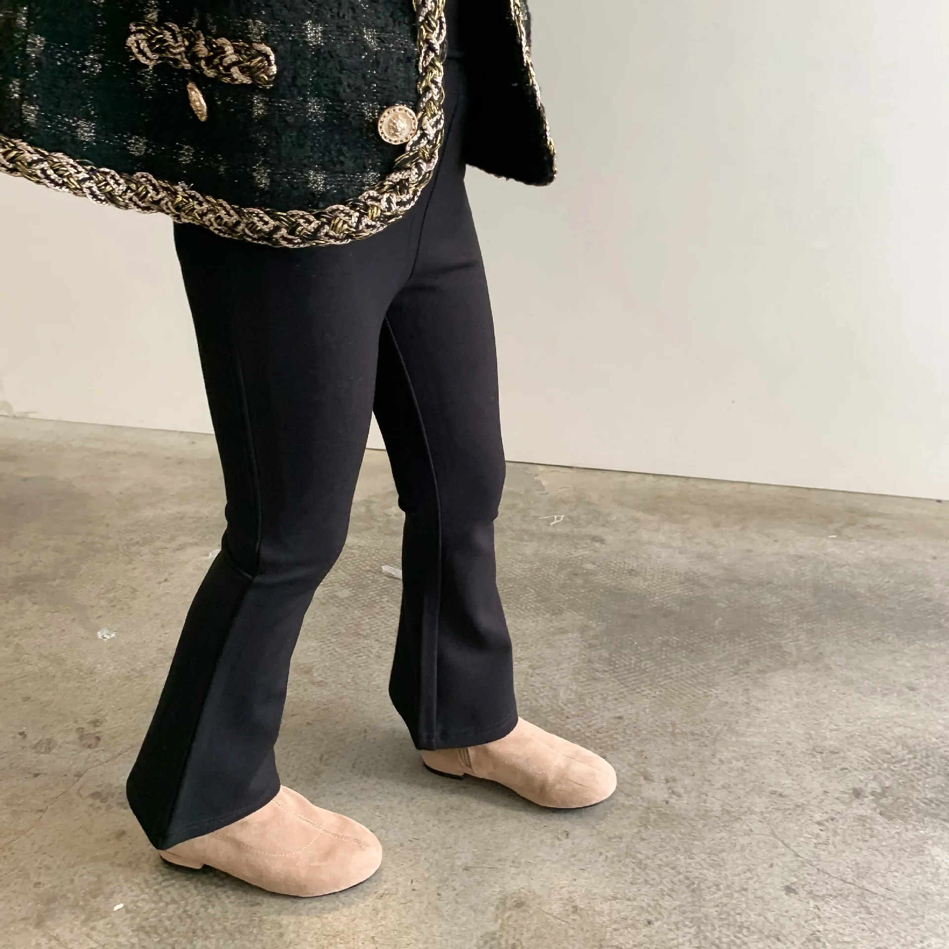 

Jeans Pants Ankle Length Elastic Waist Loose Solid Cotton New Fashion Comfortable Cute Simple Spring Auutmn Children Girls Kids