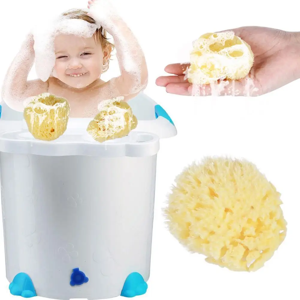 

5-10cm Baby Kids Bath Brush Newborn Baby Bath Sponge Scrubber Body Shower Baby Brushes Massage Cleaning Face Exfoliating