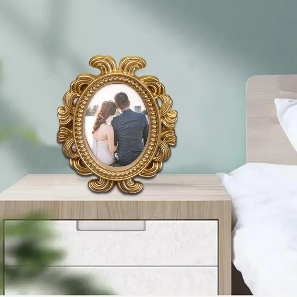 Цветочная фоторамка эллиптическая рамка для фотографий маленький держатель в