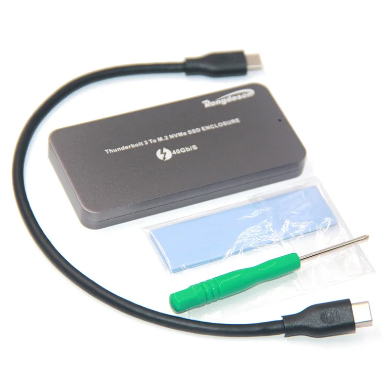 Чехол для SSD Thunderbolt 3 M.2 NVME корпус мобильного телефона чехол к алюминиевому TYPE C 1 USB