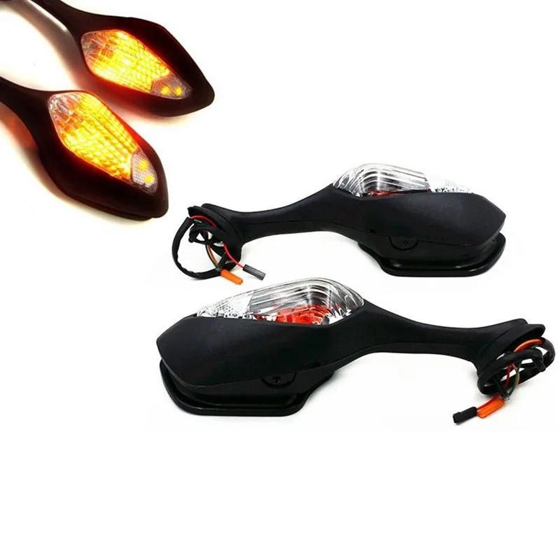 

2x Motorcycle Turn Signal Light Rear View Mirrors For Honda CBR1000RR 2008-2011