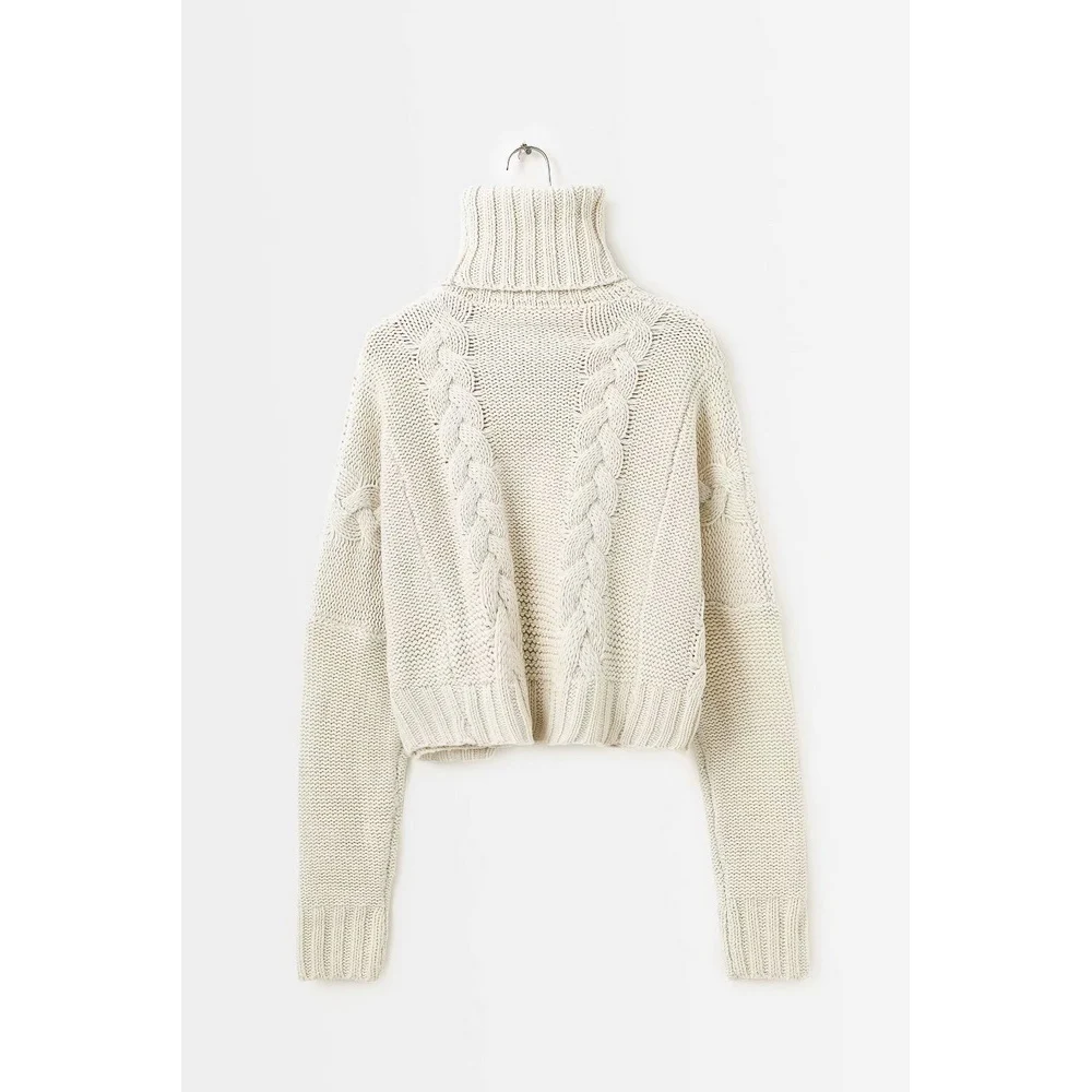 LOOZYKIT женский свитер с высоким воротом сексуальный ретро со жгутами осень-зима