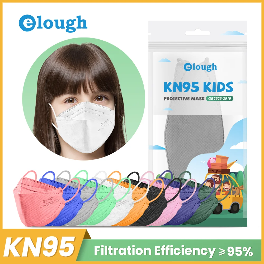 Детская маска в форме рыбы FFP2 корейская детская для лица 4 слоя одобренная fpp2