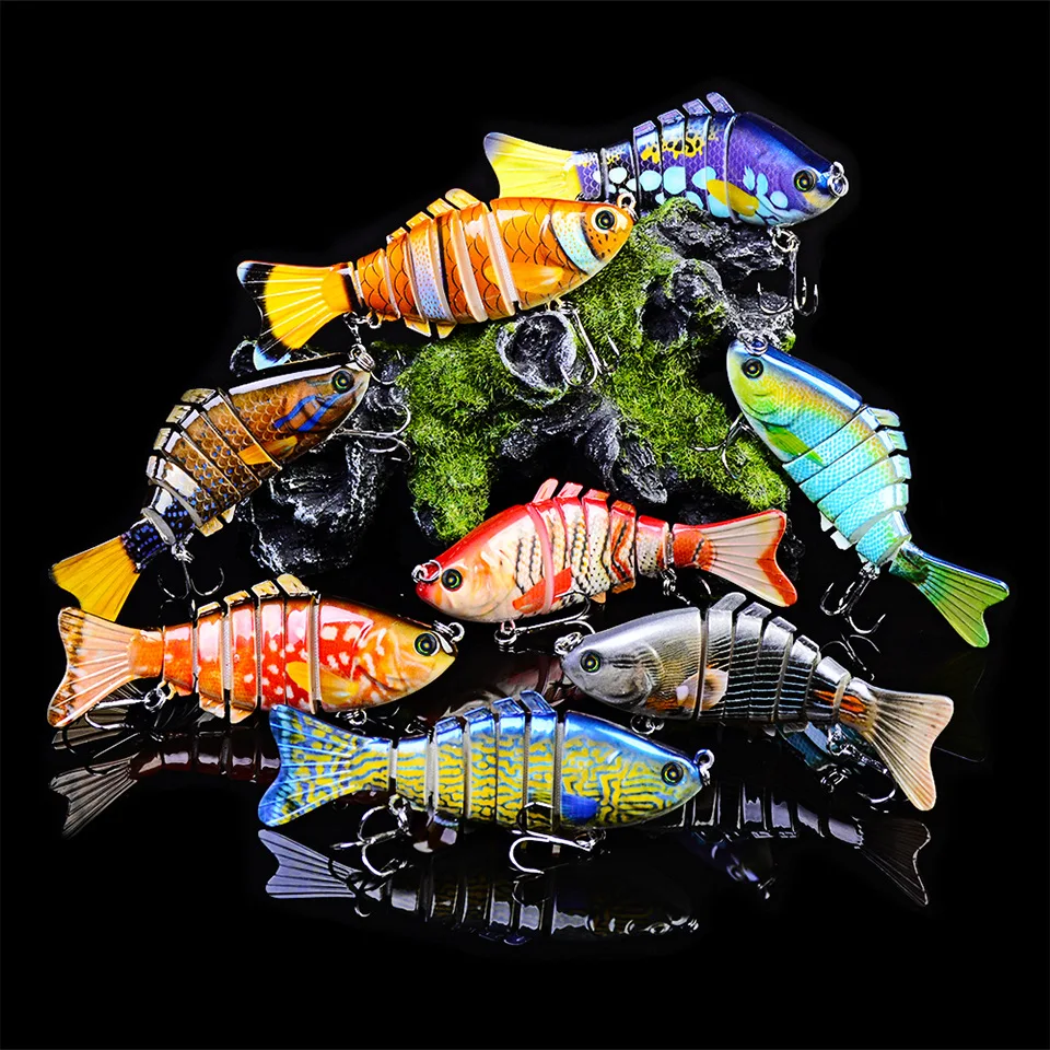 

10cm 15g Sinking Swing Bait Joint Crank Bait Swimming Bait 7-segment Hard Artificial Bait Fishing Tackle Bait Pesca Cebos