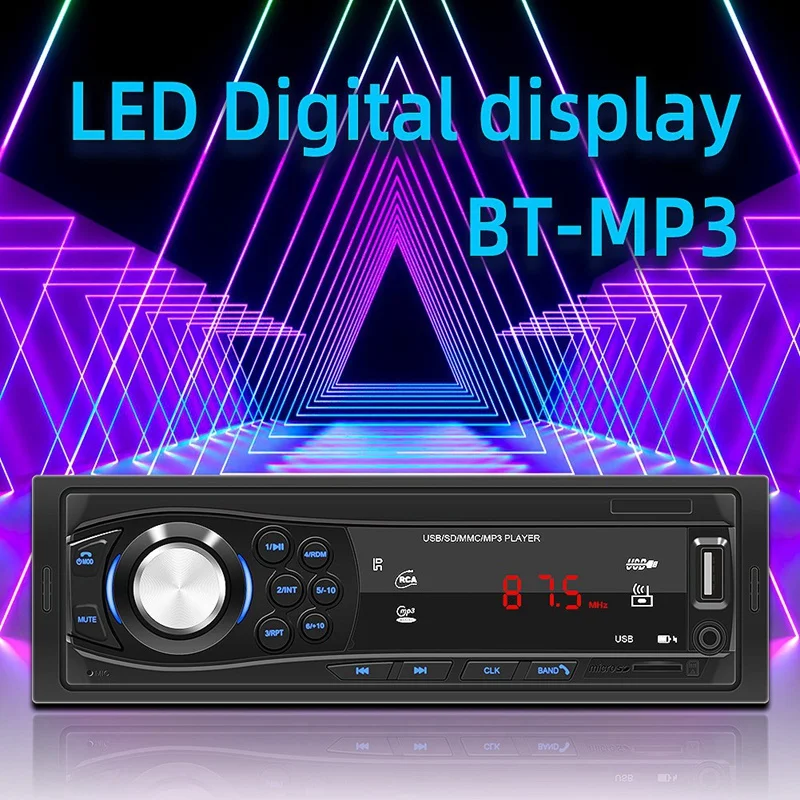 Bluetooth винтажное автомобильное радио MP3 плеер стерео USB AUX автомобильный аудио 12
