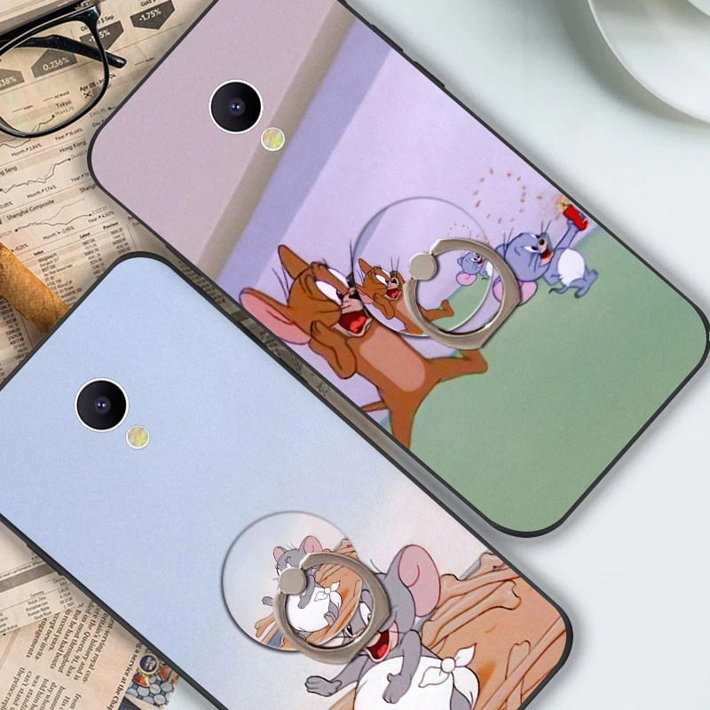 Мягкий силиконовый чехол для Meizu M3 Mini M5 M6 Note M5S M6S M5C A5 милый с кольцом мыши
