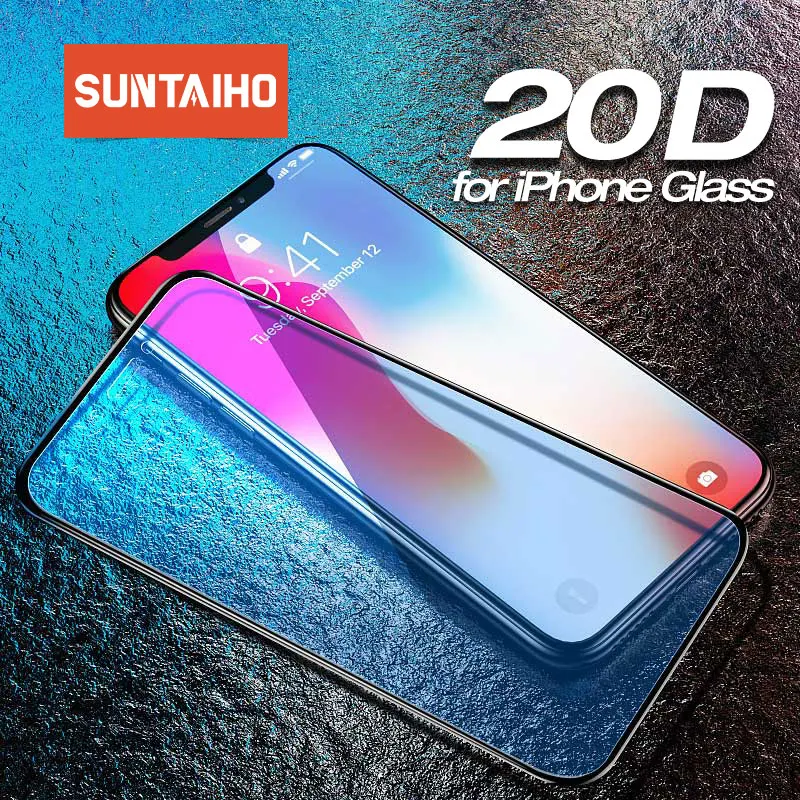 

20D Protective Glass for iPhone 11 Pro XS Max tempered glass for iPhone X XR 8 7 6 6s Plus Screen Protector For iPhone 11 glass