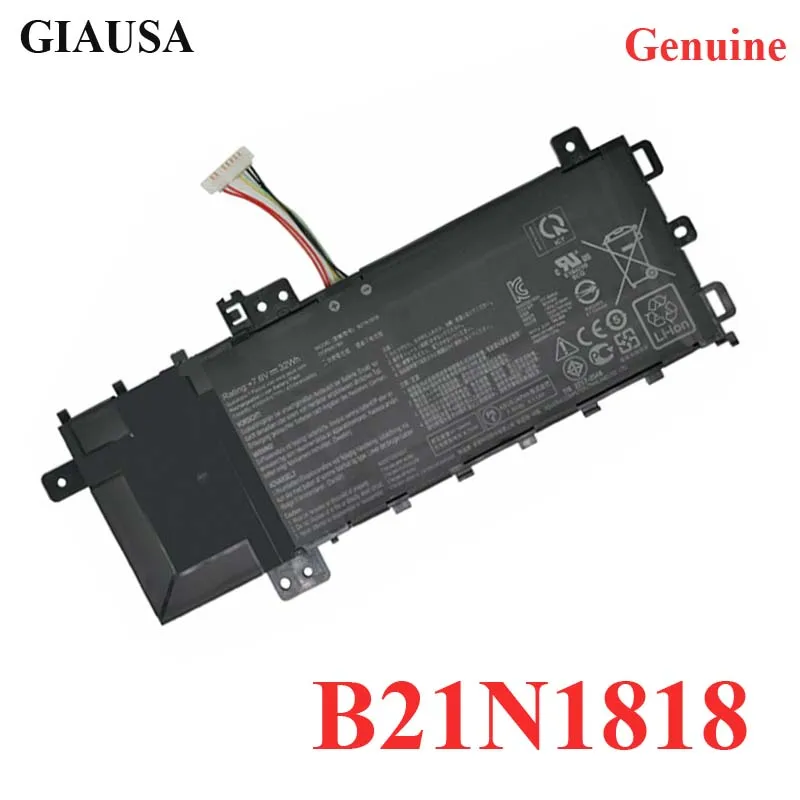 GIAUSA подлинный B21N1818 Аккумулятор для ноутбука Asus VivoBook 15 15x512da 15x512ub 0B200