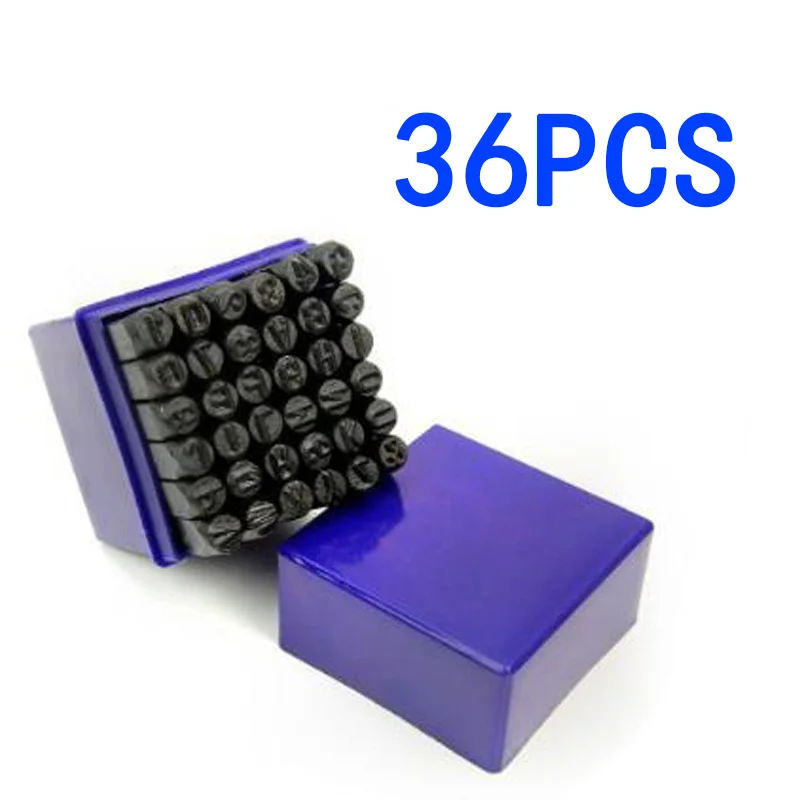 Набор инструментов 36 шт. 6 мм металлический буквенный штамп с цифровой