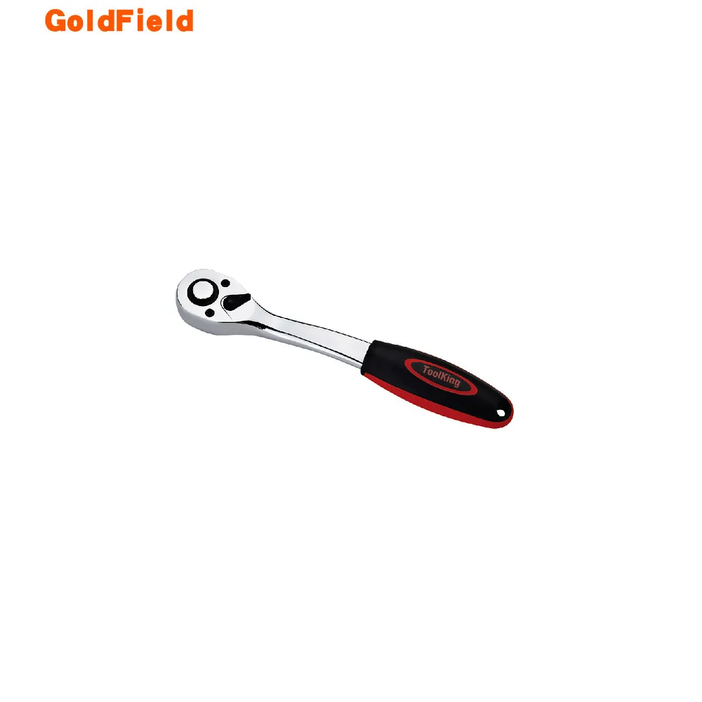 

top quality toolking professional quick release ratchet repairing tool Chrome Steel Wrench Plastic Handle 1/4" 3/8" 1/2"