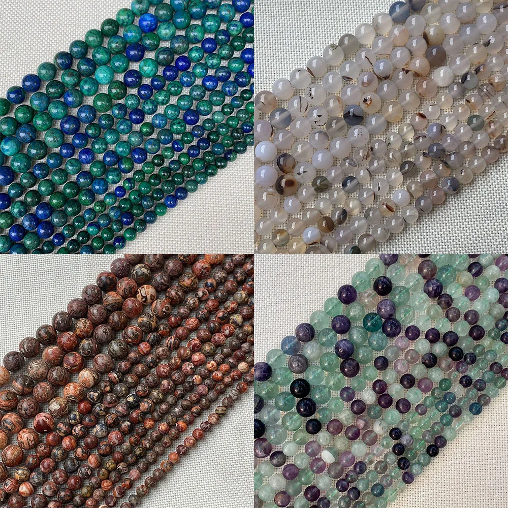 

Natural Stone Loose Beads Tiger Eye Stone Round Beads for DIY Fashion Handmade Bracelet Necklace Earrings Jewelry Accessories