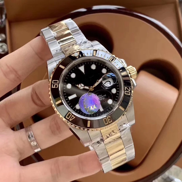 Мужские механические часы 40 мм Submariner 116610 зеленые/Черные чистые керамические из