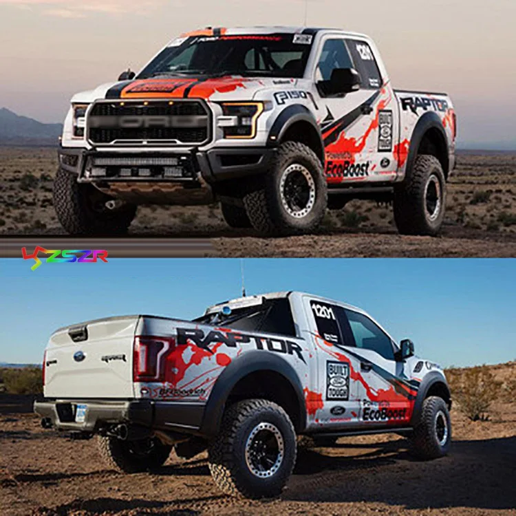 Наклейка на внедорожник для пикапа Ford F 150 Raptor Pickup Z2CA1003|Наклейки автомобиль| |