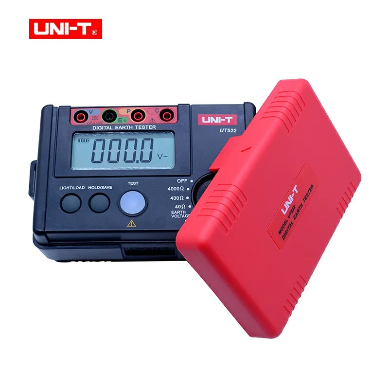 

UNI-T UT522 digital ground resistance tester 0-400V 0-4000 AC insulation resistance test, with data retention backlight display