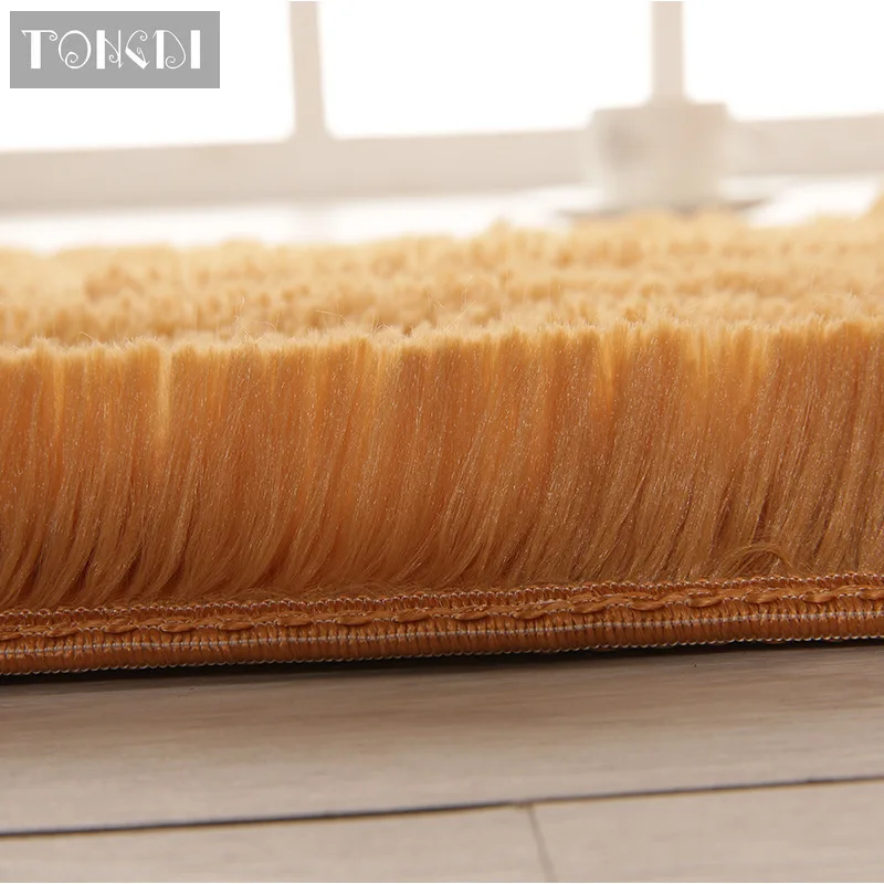 TONGDI коврик для ковров мягкий элегантный лохматый детский шерстяной замшевый