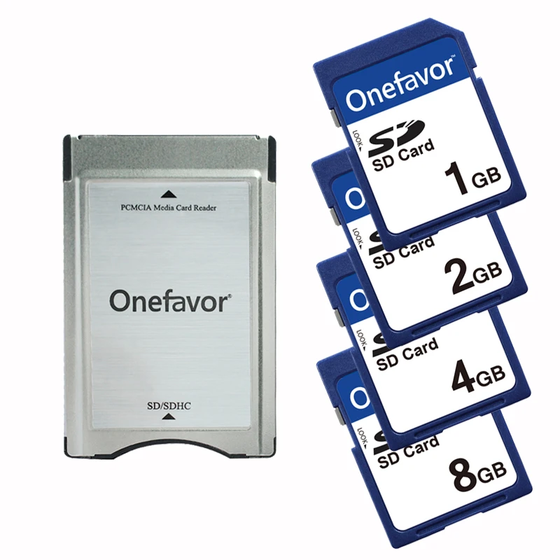 Адаптер SD карты Onefavor для PCMCIA кардридер с картой 1 Гб 2 ГБ 4 8 Mercedes Benz MP3|Карты памяти| |