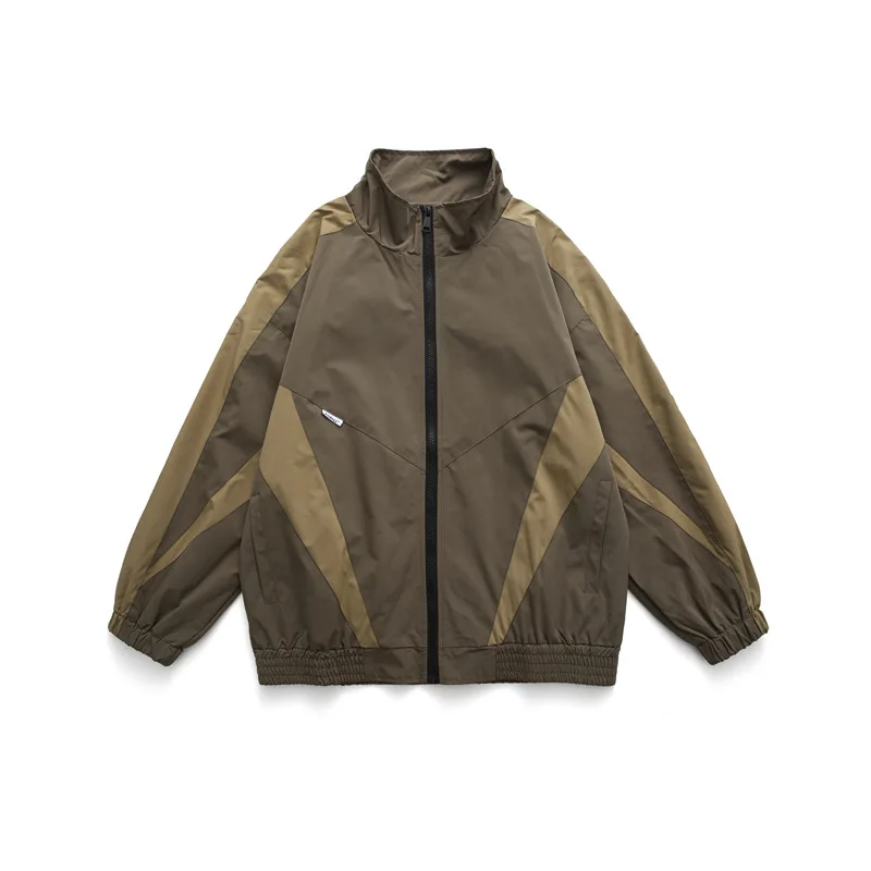 

2021 японсветильник рабочая одежда для спорта на открытом воздухе повседневная куртка унисекс в студенческом стиле с воротником-стойкой цветная Мужская осветительная одежда