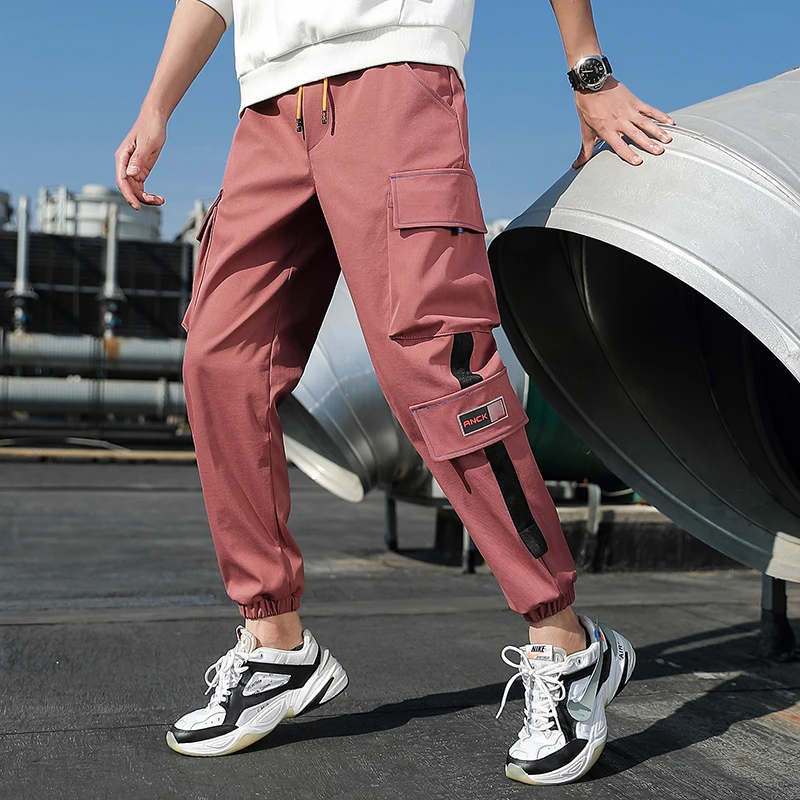 

2021 New Men 's Casual Pants Men 's Ninth Pants Fashionable Overalls Multi-pocket Outdoor Casual PantsM-4XL
