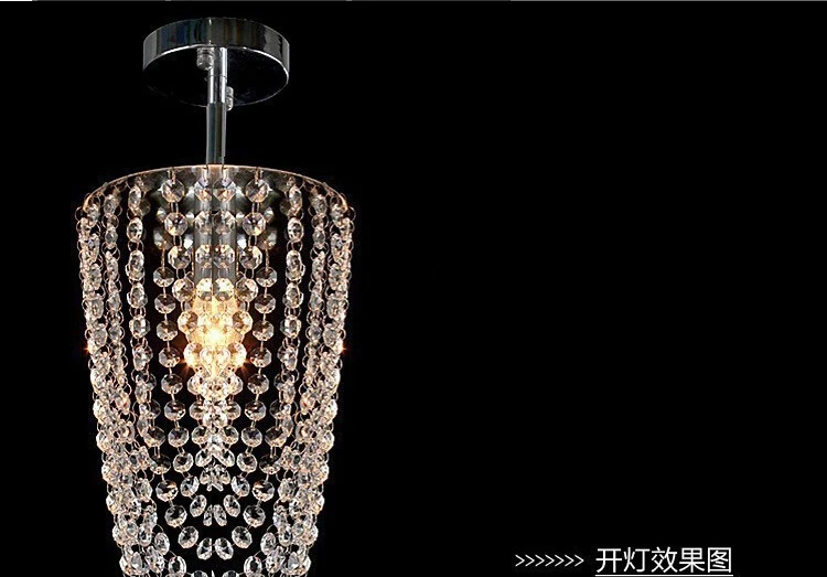 

Free shipping new modern mini crystal chandelier lustres de cristal living room lighting Dia17*H45cm crystal corridor light